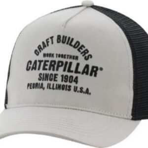 GORRA CAT CRAFT BUILDERS MESH BACK LIGHT GREY